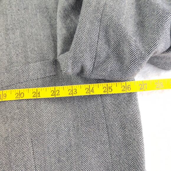 Saddlebred Lambswool Blend Herringbone Tailored Suit Coat Men's 54L - Picture 7 of 9